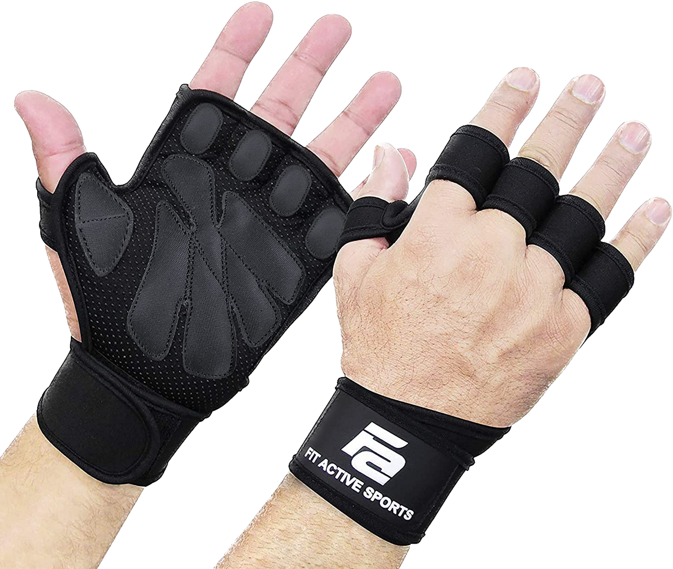 Image of padded gym glove